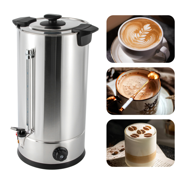 Commercial Grade Stainless Steel 25L/6.6gal Coffee Urn Coffee Maker Hot Water Urn for Home, Party, Office, Wedding